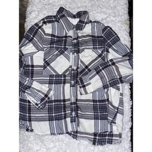 Bella Dahl girl sz. 14 plaid collar button down. Cute, soft